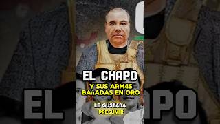 EL CHAPO Y SU ARSENAL BAÑADA EN ORO💸🇲🇽shorts mexico facts cartel [upl. by Chamkis]