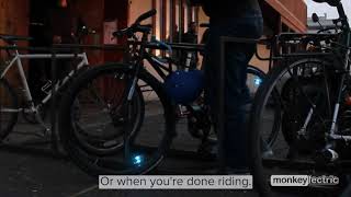 Monkey Light A15 Automatic lights that turn on when you ride [upl. by Whitebook]