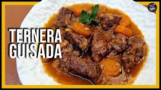 CARNE GUISADA muy jugosa 🥩 ¡Puedes partirla con CUCHARA [upl. by Nylyram]