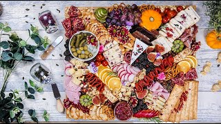 How to make a GRAZING PLATTER  Ultimate Grazing Board for the Autumn Harvest  charcuterieboard [upl. by Reste]