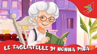 Le tagliatelle di nonna pina  Canzone per bambini Karaoke con testo [upl. by Adey]