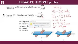 Ejercicio Ensayo de Flexión [upl. by Heimlich]