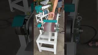 Belt sander polisher Wood products processing Woodworking machinery and equipment [upl. by Leifeste]