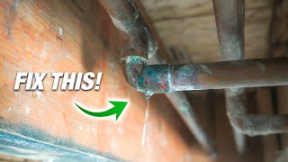 How To Fix ANY Pipe Leak 2 BEST Ways For DIY Plumbing [upl. by Teraj]