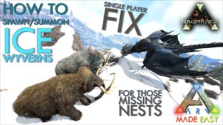 🆕 Ice Wyvern ❄ SpawnSummon Command  Ragnarok  ARK Made Easy [upl. by Holihs]