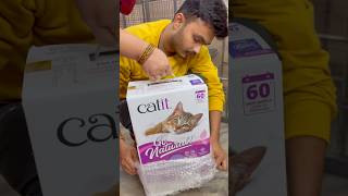 Catit Go Natural cat litter unboxing amp review shorts catit review [upl. by Anirahc996]