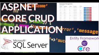 Create ASPNET Core Web Application With SQL Server Database Connection and CRUD Operations [upl. by Ymac]