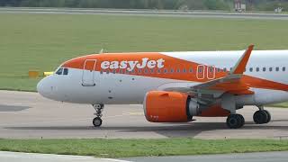 EXTREMLEY WINDY Planes at London Luton Airport  13042024 [upl. by Eltotsira]