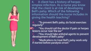 NCLEX Question Which client is Most at risk for Bells Palsy [upl. by Faucher]