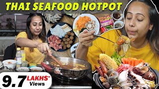 𝐓𝐡𝐚𝐢 𝐒𝐞𝐚𝐟𝐨𝐨𝐝 𝐇𝐨𝐭𝐩𝐨𝐭 𝐚𝐭 𝐇𝐨𝐦𝐞🍤🦞  Hot Pot Recipe amp Ingredients  Cookbang [upl. by Lorimer]