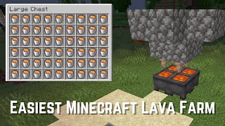 Minecraft Lava Farm 120  Infinite Lava [upl. by Jefferey610]