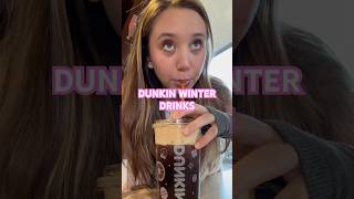 TRYING DUNKIN WINTER DRINKS DunkinDonuts dunkindonuts coffee mukbang vlog winter yum [upl. by Nodarb]