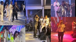 Burnaboy Davido amp Flavour shutdown Billionaire Tony Elumelu all white party [upl. by Umberto]