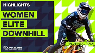 Pal Arinsal  Women Elite DHI Highlights  2023 UCI MTB World Cup [upl. by Hepsiba]