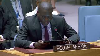 Statement by Minister Ronald Lamola at the UN Security Council Meeting [upl. by Milewski682]