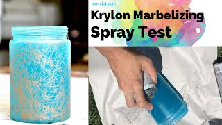 Krylon Marbelizing Spray Test [upl. by Rairb871]