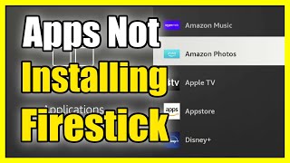 How to Fix Apps Not Installing or Stuck on Firestick 4k Easy Method [upl. by Ariaes]