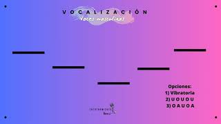 Vocalizacion voces masculinas [upl. by Yznel95]