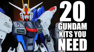 Top 20 Gundam kits you NEED [upl. by Leoni]