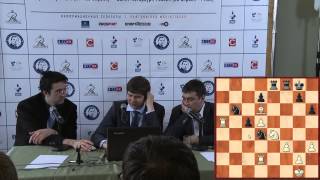 Vladimir Kramnik and Peter Svidler speaking about their game [upl. by Masuh]