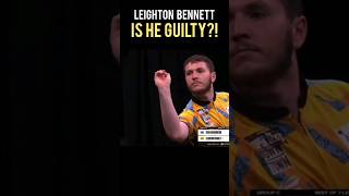 LEIGHTON BENNETT suspended from Darts [upl. by Annek883]