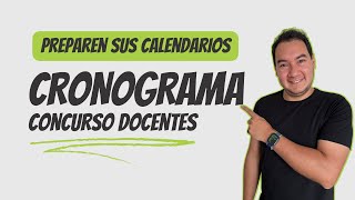 Cronograma de lo que sigue en el Concurso Docentes  Lista de elegibles y nombramientos [upl. by Kinny670]