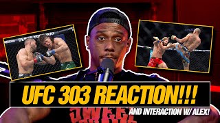 Jamahal Hill  UFC 303 Reaction and Interaction with Alex Pereira [upl. by Lehmann]