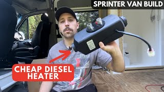 Diesel Heater Install Mercedes Sprinter Camper  EP17 Van Build [upl. by Eddy]