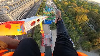 BOOSTER MAXX  Volez à 60m de haut  Fête Foraine des Tuileries 2020 de Paris  Pov On Ride  HD [upl. by Homovec533]