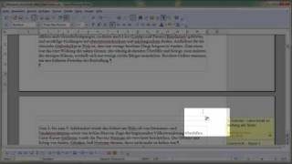 2 Teil Kopf und Fußnoten und Seitennummern mit OpenOffice Writer einfügen [upl. by Ellemaj644]