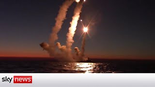 Ukraine War Russia launch missiles from black sea targeting Ukraine [upl. by Gnal]