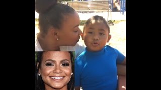 Christina Milians Daughter SINGING Happy Birthday to Grandma [upl. by Lethia]