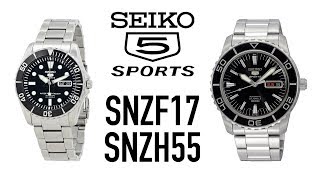 Seiko 5 Dive Watches  SNZF17 and SNZH55 [upl. by Anoynek666]