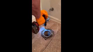 Pulling and resetting a leaking toilet [upl. by Rehsu]