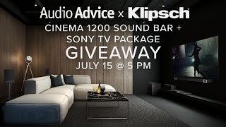 Klipsch Cinema 1200 Soundbar  Sony TV Package Giveaway [upl. by Jonette]