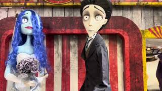 Spirit Halloween Corpse Bride 2024 Animatronic Unboxing amp Demo Tim Burton Emily amp Victor [upl. by Lairea]