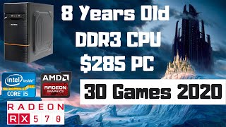 i53470  RX 570 8GB in 2020 with 30 Games  8GB RAM DDR3  1080p Gameplay PC Benchmark [upl. by Marpet]