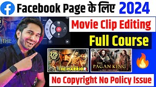 Facebook Movie Clips 🔥 How To Video Editing For Facebook Page No Copyright 🤑 No Issue  Fast Viral [upl. by Hills756]