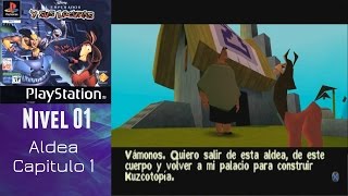 El emperador y sus locuras PS1 Español 100 Nivel 1 Aldea 1 [upl. by Terti]