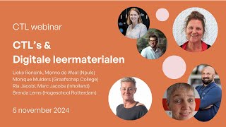 Webinar 3 CTLs amp Digitale leermaterialen [upl. by Reldnahc922]