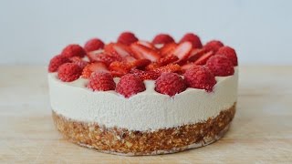 RAW VEGAN CHEESECAKE [upl. by Ahsined882]