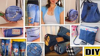 11 FANTASTIC DIY OLD JEANS TRANSFORM IDEAS  Dont Trash Old Jeans  RECYCLING OLD CLOTHES [upl. by Enel]