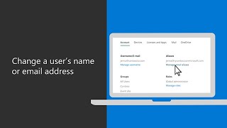 How to change a user’s name or email address in Microsoft 365 Business Premium [upl. by Marci]