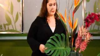 Make a Tropical Flower Arrangement [upl. by Ilocin]