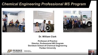 Chemical Engineering Professional MS Program at Purdue University [upl. by Koser]