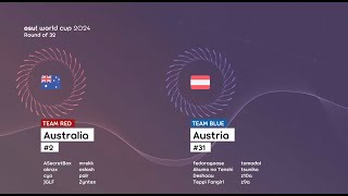 osu World Cup 2024 Australia vs Austria Round of 32 [upl. by Ralyt]