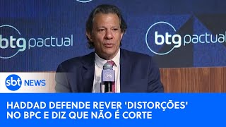 Haddad defende revisão do BPC e diz não se tratar de corte em gasto social  SBTNewsnaTV 210824 [upl. by Hiller917]