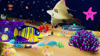 Baby Lullaby 💤 Fish and Calming Undersea Animation 🐬🐢🐟🐠 Sleep music [upl. by Durand495]