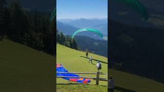 Paragliding launch on a warm summer day in Werfenweng paragliding [upl. by Dabbs]