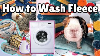 How to Wash Guinea Pig Fleece  DIY Cage Liners for guinea pigs Part 5 [upl. by Renard]